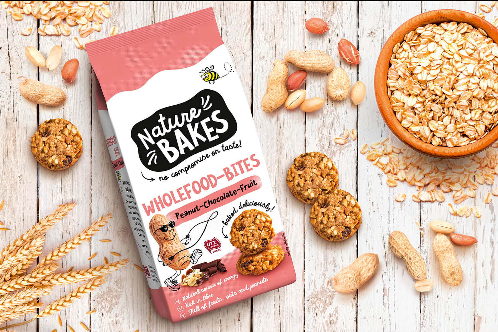 hellema nature bakes wholefood bites design packaging rubicon